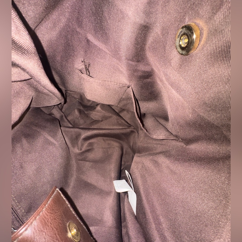 Signature Collection Brown Leather Tote Bag - Picture 5 of 7